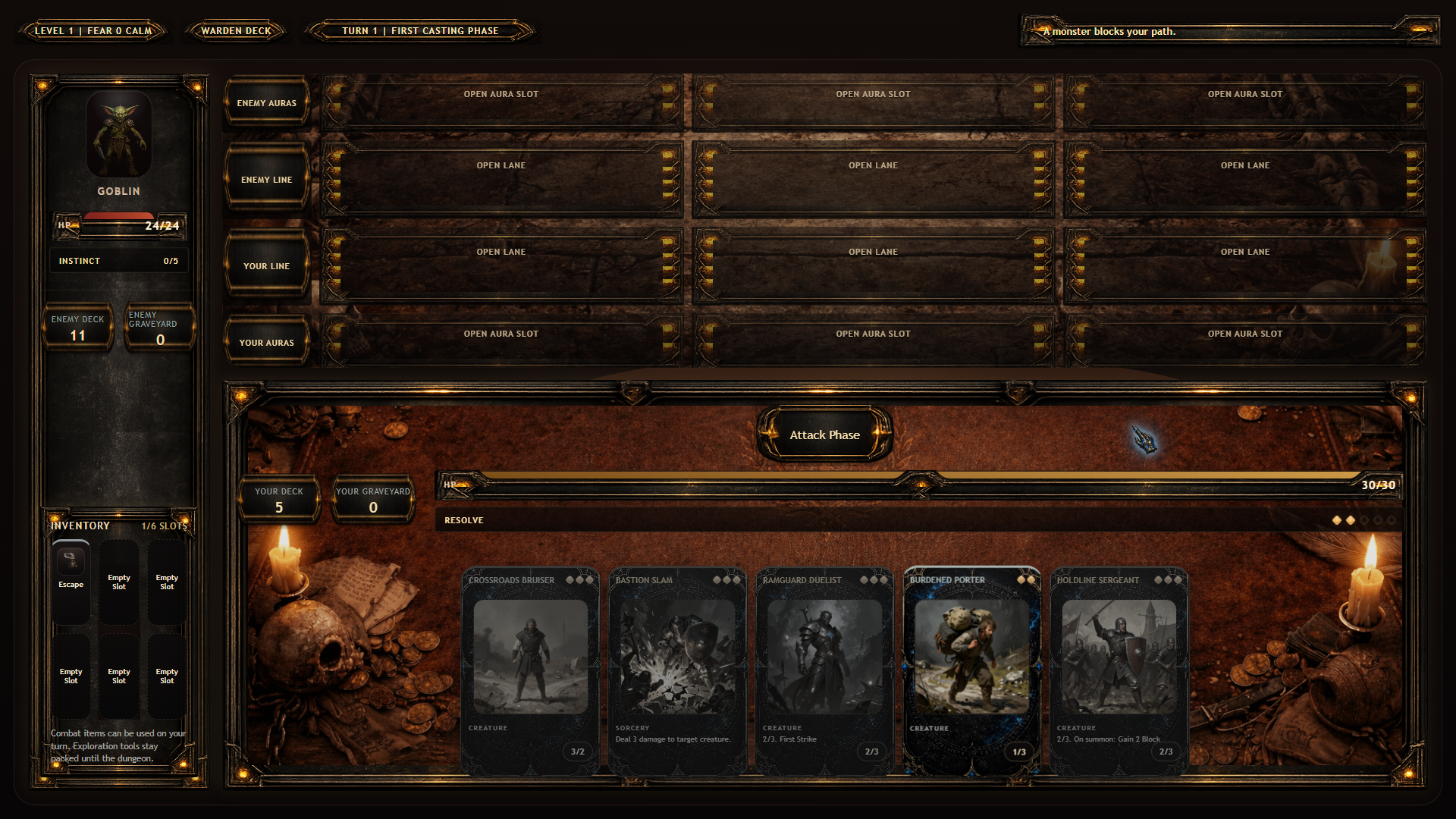 Tenebrix tactical battle screenshot