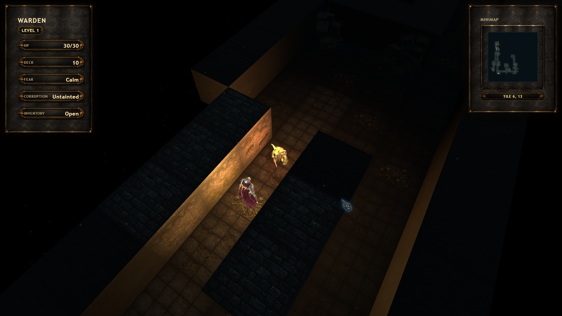 Tenebrix card combat screenshot